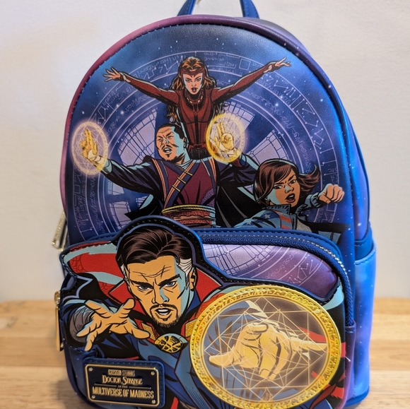 Loungefly Backpack Glow In the Dark Marvel Doctor Strange Multiverse Madness - Picture 1 of 5